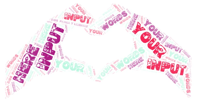 nube de palabras word cloud art