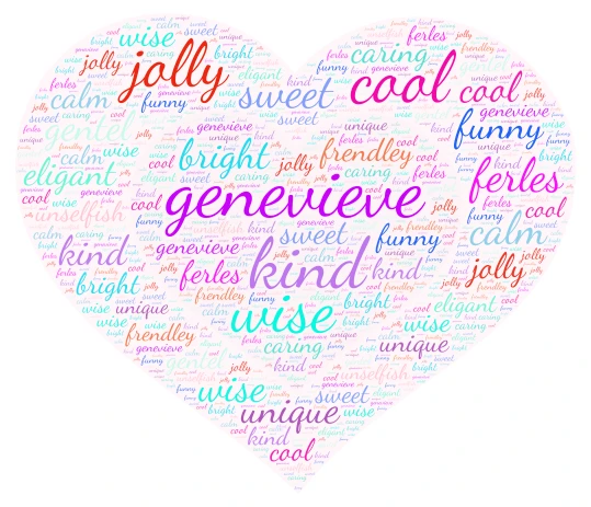 Gen word cloud art