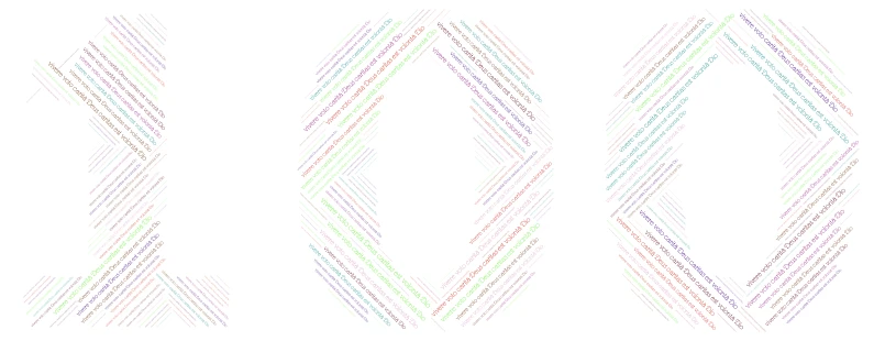 voto word cloud art