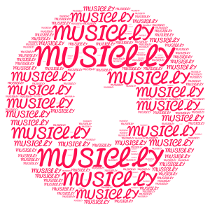 keep calm and make a musicl.ly word cloud art