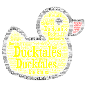 Ducktales word cloud art