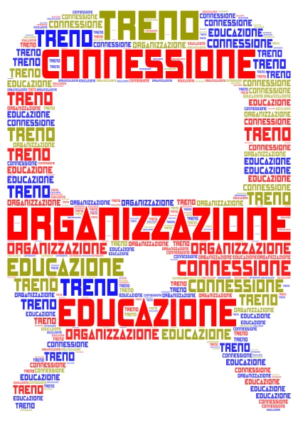 POSTER TRAIN word cloud art
