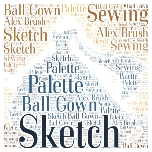 Fashion Designer word cloud art
