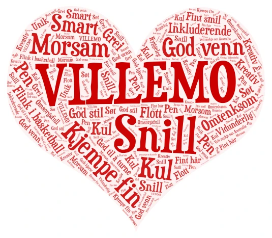 Villemo word cloud art