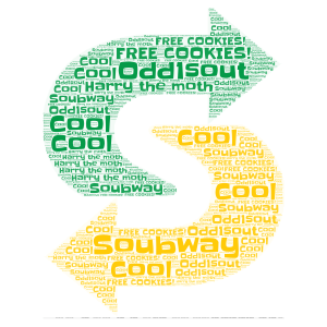  Soubway word cloud art