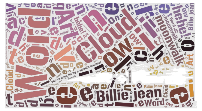 moonwalk word cloud art