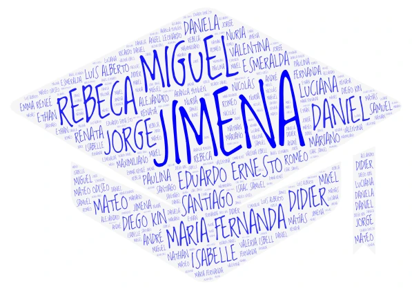 School Graduation Cap word cloud art