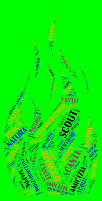SCOUT word cloud art