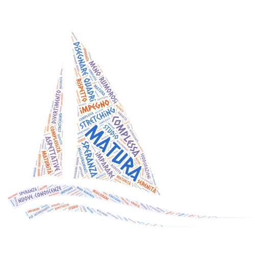 Aspettative 5^A word cloud art