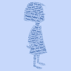 dad word cloud art