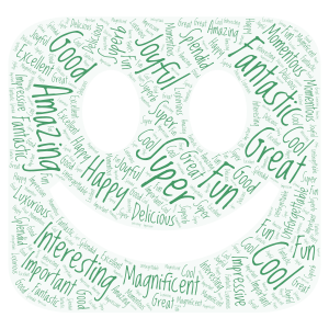 Pupil's ideas about project "Scrap cards" word cloud art