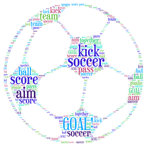 soccer word cloud art