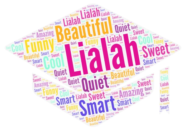 Lialah word cloud art