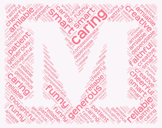 maria word cloud art