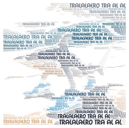  Tralalaero tra al al word cloud art