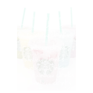 Starbucks Rainbow Drinks ( love if you think these are DELICIOUS) word cloud art