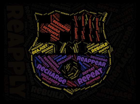 BARCA IS GOD ! word cloud art