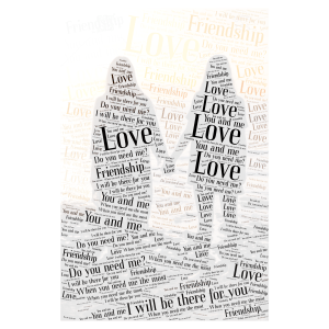 I will always be there for you 🤞 word cloud art