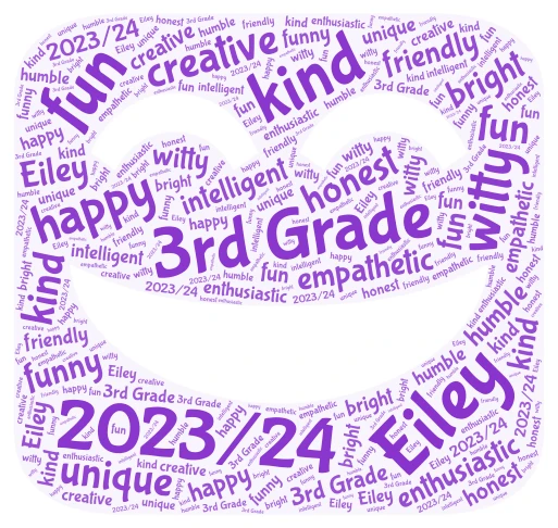 Eiley word cloud art