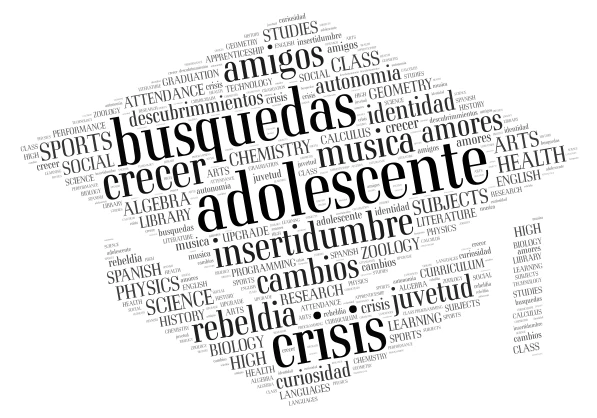 School Graduation Cap word cloud art