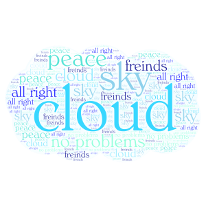 friends or fows word cloud art
