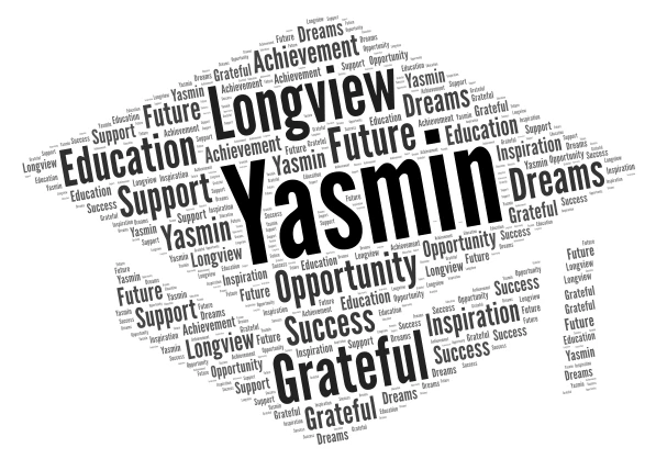 Yasmin Machado Reus word cloud art