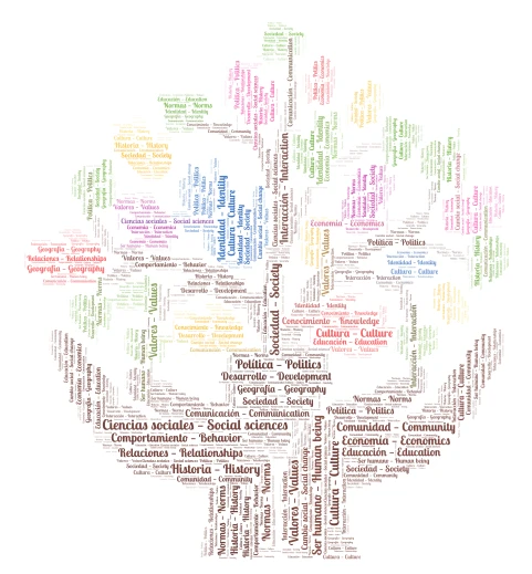 Social Sciences word cloud art