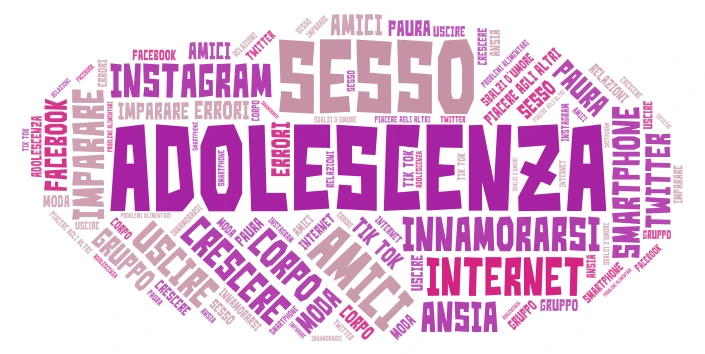 TESINA word cloud art