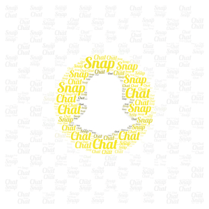 SnapChat word cloud art
