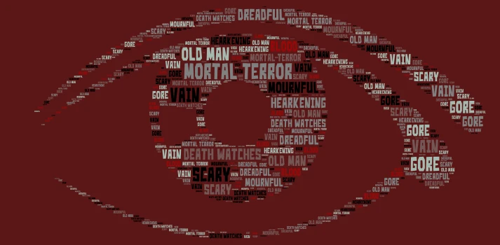 Tell Tale Heart word cloud art