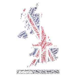 UK word cloud art