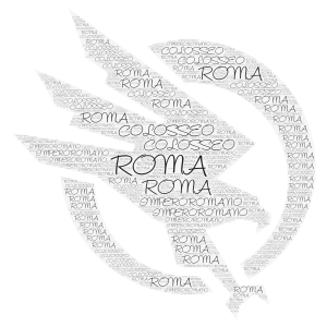 roma word cloud art