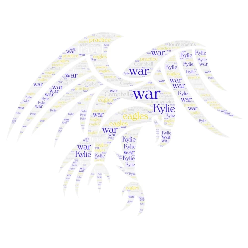 war eagles volleyball team word cloud art