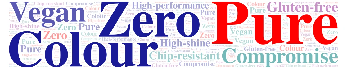 Pure Colour. Zero Compromise.sds word cloud art