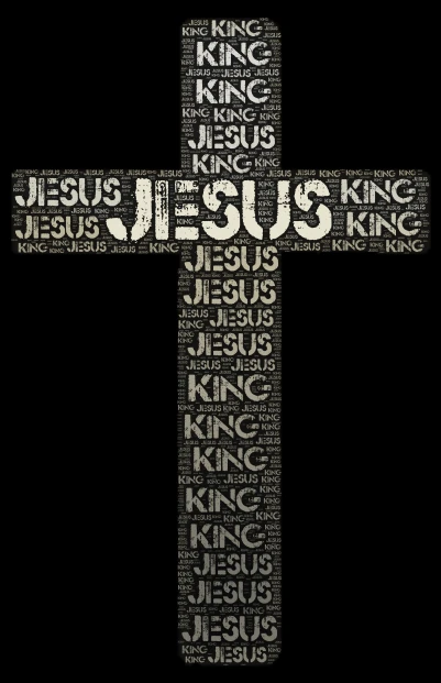 JESUS IS KING word cloud art