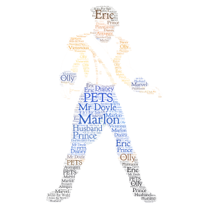 Prince Eric.   Disney word cloud art