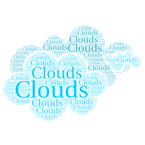 I love the sky word cloud art