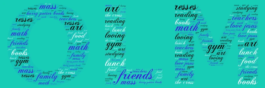 school lover  word cloud art