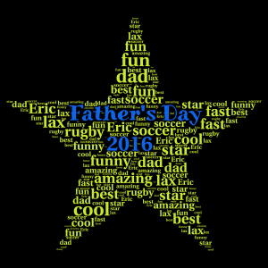 Father's Day word cloud art