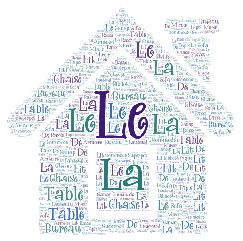 casa word cloud art
