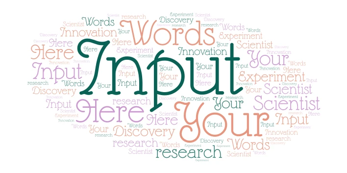 scientist word cloud art