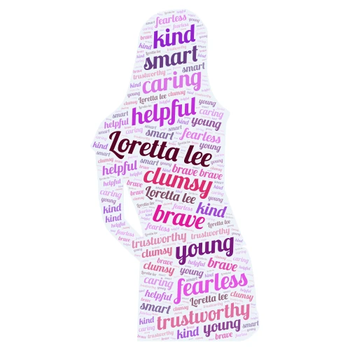 Loretta lee word cloud art