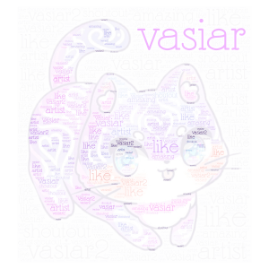 Shoutout to vasiar/vasiar2 word cloud art