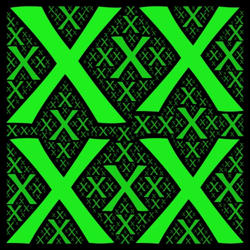 x word cloud art
