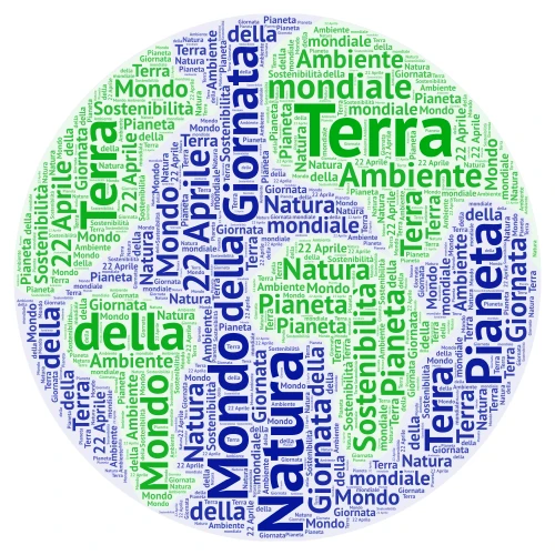 Giornata Mondiale della Terra word cloud art