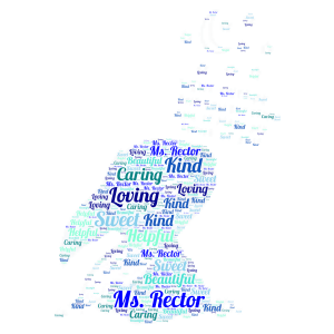 Ms.Rector word cloud art