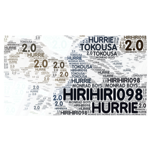 HIRIHIRI098 word cloud art