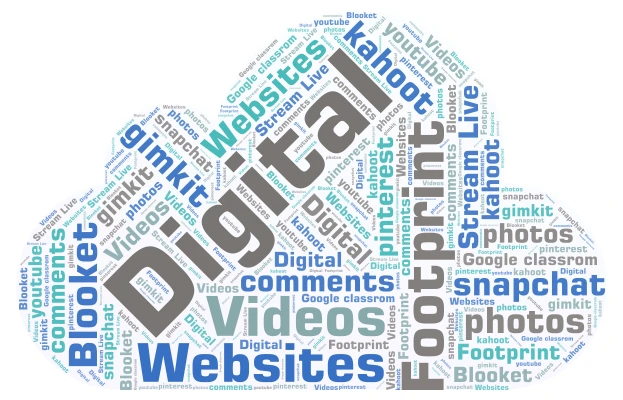 Digtal word cloud art