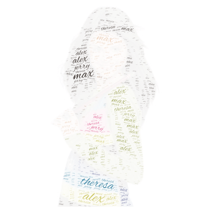 Wizards of Waverly Place word cloud art