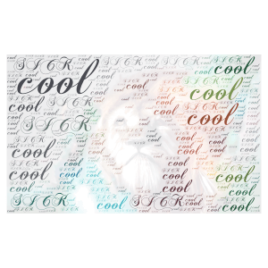 Cool Lion word cloud art